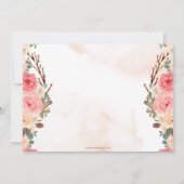 roze baby shower inv kaart (Achterkant)