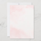 Roze baby shower kaart (Achterkant)