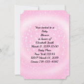 Roze Baby shower Kaart (Voorkant)