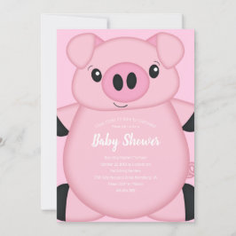 Roze Baby shower Kaart