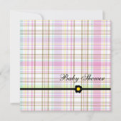 Roze Baby shower Kaart (Voorkant)