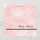 Roze Baby shower Kaart (Voorkant / Achterkant)