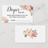 Roze baby shower-kaartenkaartje voor het luiderver plaatskaartje (Voorkant / Achterkant)