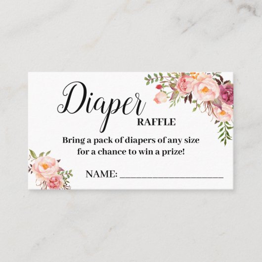 Roze baby shower-kaartenkaartje voor het luiderver plaatskaartje (Voorkant)