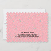 Roze Baby shower Kawaii Melk en koekjes Kaart (Achterkant)