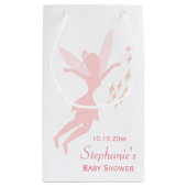 Roze Baby shower Klein Cadeauzakje (Achterkant)