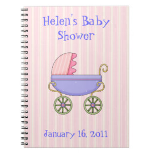 Roze Baby shower laptop Notitieboek
