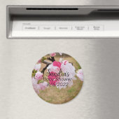 Roze Baby shower Magnet (Insitu (Vaatwasser))