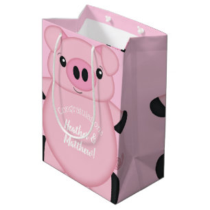 Roze Baby shower Medium Cadeauzakje