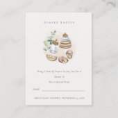 Roze Baby shower met elementaire kleerverslapping Informatiekaartje (Voorkant)