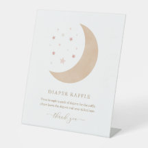 Roze baby shower met 'Over the Moon' thema - Luier