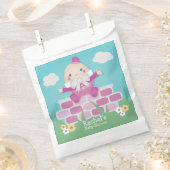 Roze Baby shower met pompoffout Bedankzakje (Geknipt)