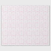 Roze Baby shower mooie babymeisjesventilatorPatroo Cadeaupapier (Vlak)