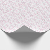 Roze Baby shower mooie babymeisjesventilatorPatroo Cadeaupapier (Hoek)