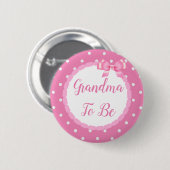 Roze Baby shower oma om te worden Ronde Button 5,7 Cm (Voorkant /achterkant)