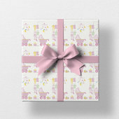 Roze Baby shower — Papierblad voor onmiddellijke v Inpakpapier Vel
