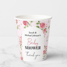 Roze Baby shower Papieren Bekers