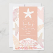 Roze Baby shower per post Kaart (Voorkant)