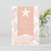 Roze Baby shower per post Kaart (Staand voorkant)