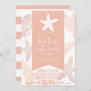 Roze Baby shower per post Kaart