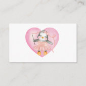 Roze baby shower pinguïn luier raffle tickets informatiekaartje (Achterkant)