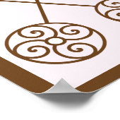 Roze Baby shower Poster (Hoek)