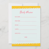 Roze Baby shower Raad Kaart (Voorkant)