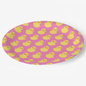 roze BABY SHOWER roze Papieren Bordje (Gekanteld)