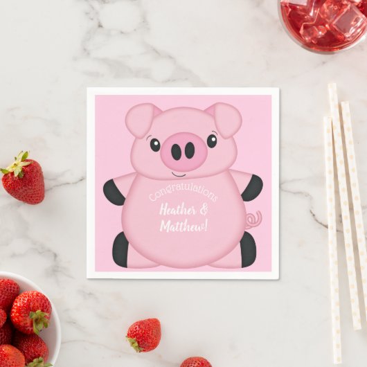 Roze Baby shower Servet (Insitu)