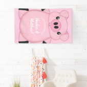 Roze Baby shower Spandoek (Insitu)