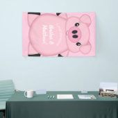 Roze Baby shower Spandoek (Beurs)