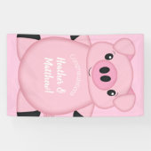 Roze Baby shower Spandoek (Horizontaal)