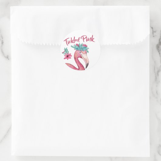 Roze Baby shower Sticker (Tas)