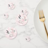 Roze Baby shower Stork Confetti (Groep)