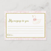 Roze Baby shower Tijd Capsule Kaart (Voorkant)