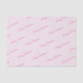 roze Baby shower tissue papier (Voorkant)