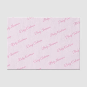  roze Baby shower tissue papier