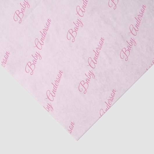  roze Baby shower tissue papier (Detail)