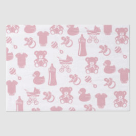 Roze Baby shower Tissuepapier