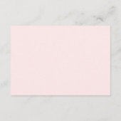 Roze Baby shower Uitnodiging (Achterkant)