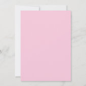 Roze Baby shower Uitnodiging (Achterkant)