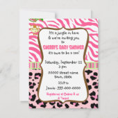 roze baby shower - uitnodiging (Achterkant)