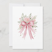 Roze Baby shower Uitnodiging (Achterkant)