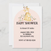 ROZE BABY SHOWER UITNODIGING (Voorkant)