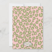 Roze Baby shower Uitnodiging (Achterkant)