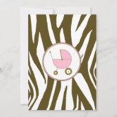 Roze Baby shower Uitnodiging (Voorkant)