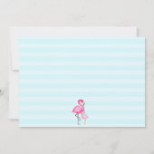 Roze Baby shower Uitnodiging (Achterkant)