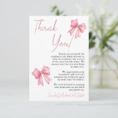 Roze Baby shower Uitnodiging (Staand voorkant)