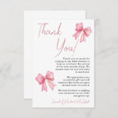 Roze Baby shower Uitnodiging (Voorkant / Achterkant)