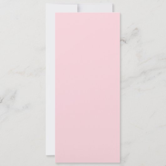 Roze Baby shower Uitnodiging - Baby en moeder (Achterkant)